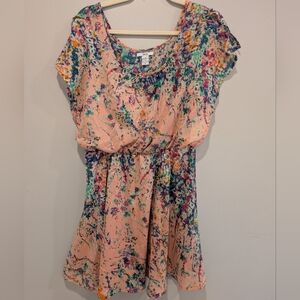 Bar III Colorful Abstract Print Dress